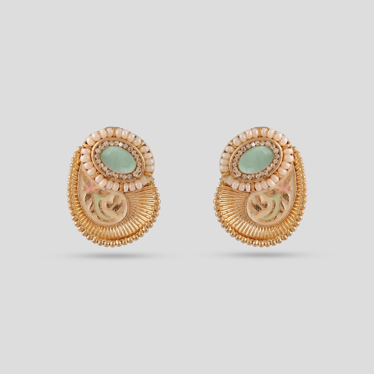 Pendent Set with Enamel Filling