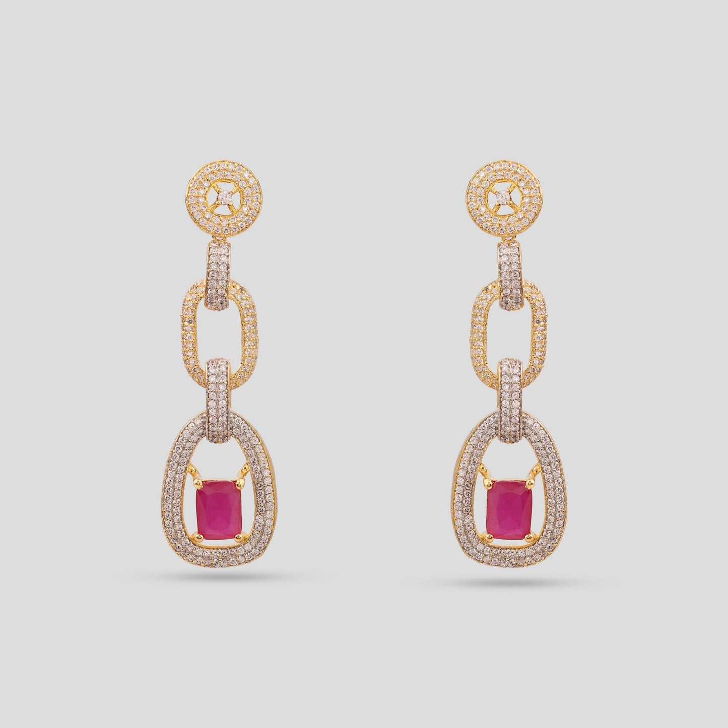 Ruby Pendent Chain Necklace