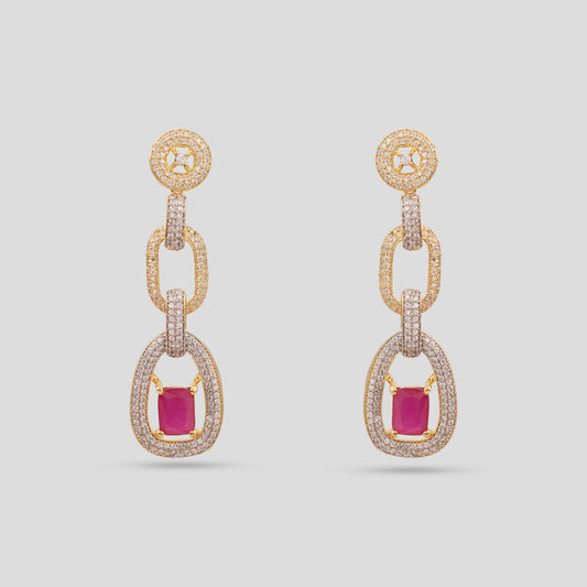 Ruby Pendent Chain Necklace