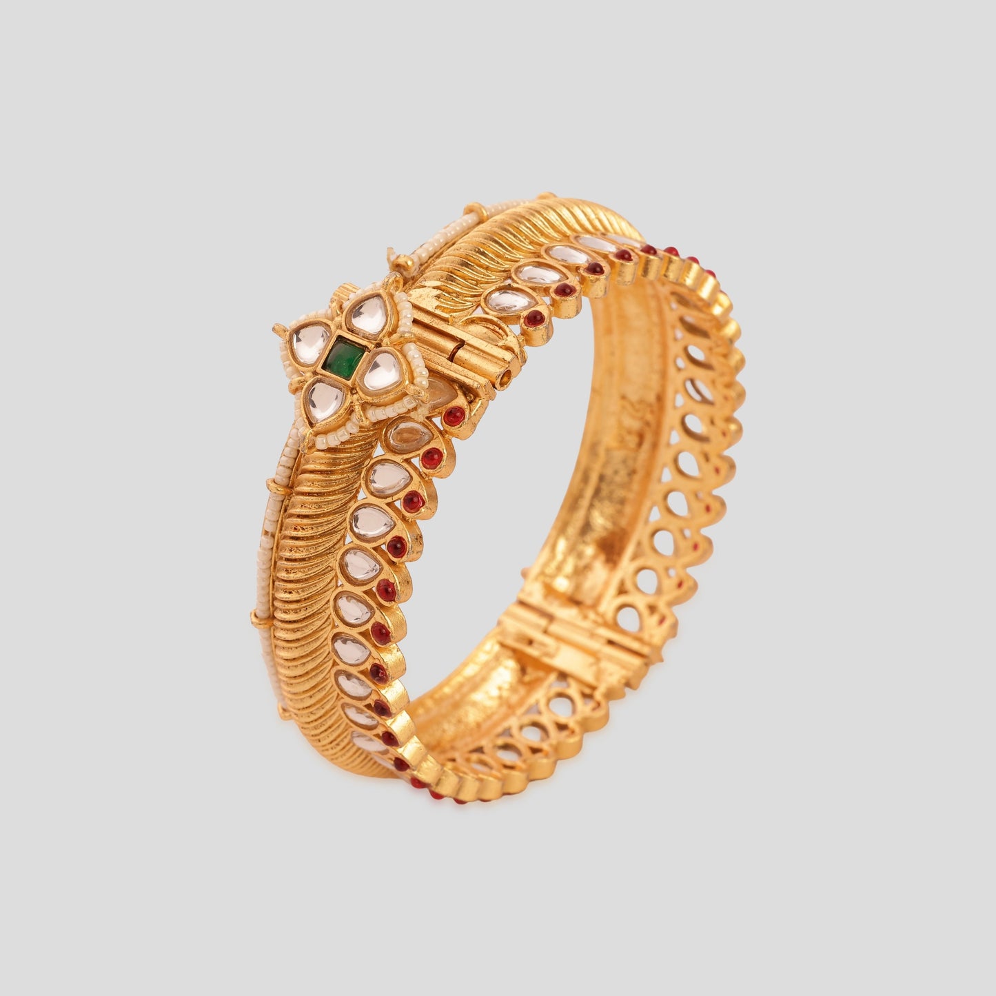 Jaipur Kundan Meenakari Pacheli Kada