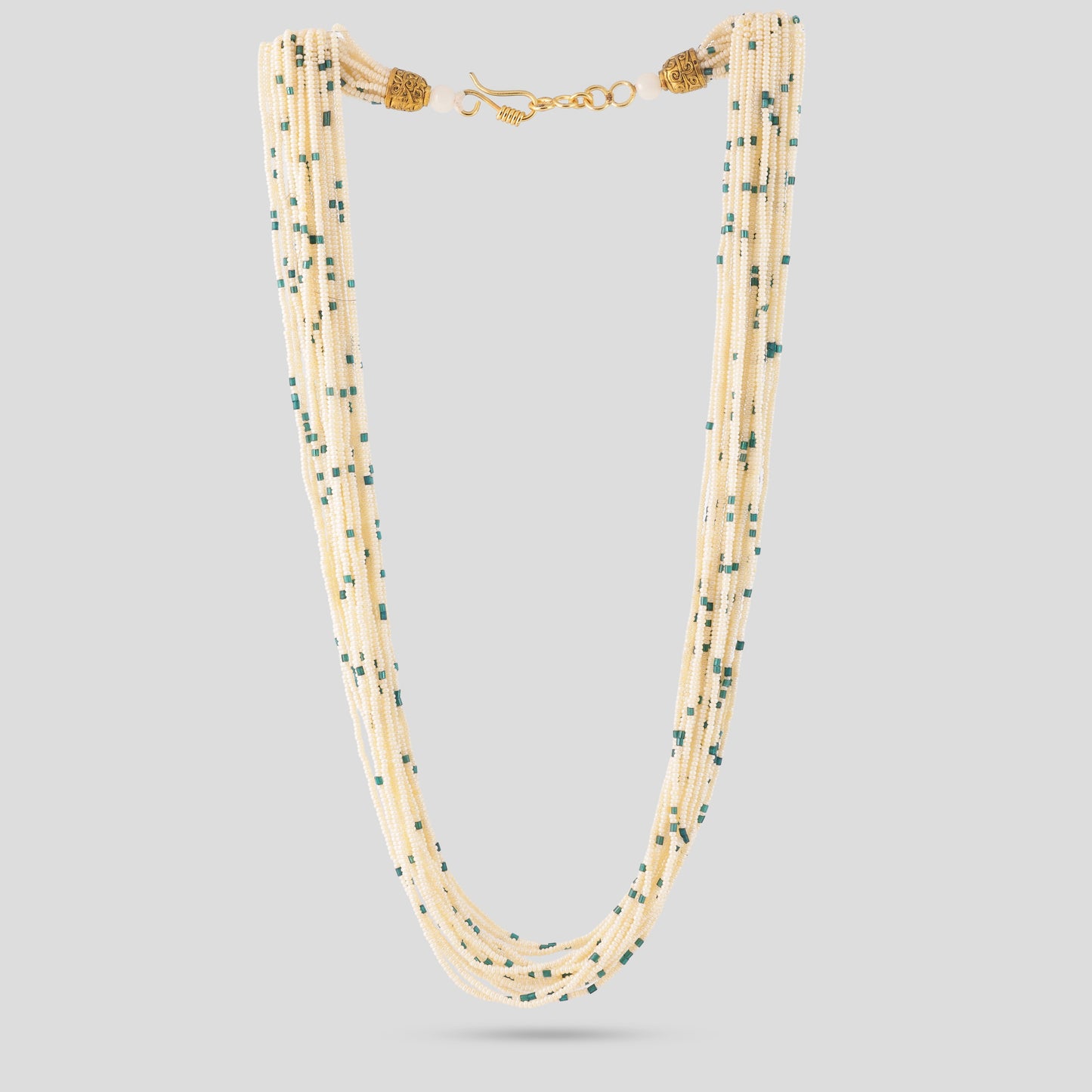 Off-White Multilayer String Necklace