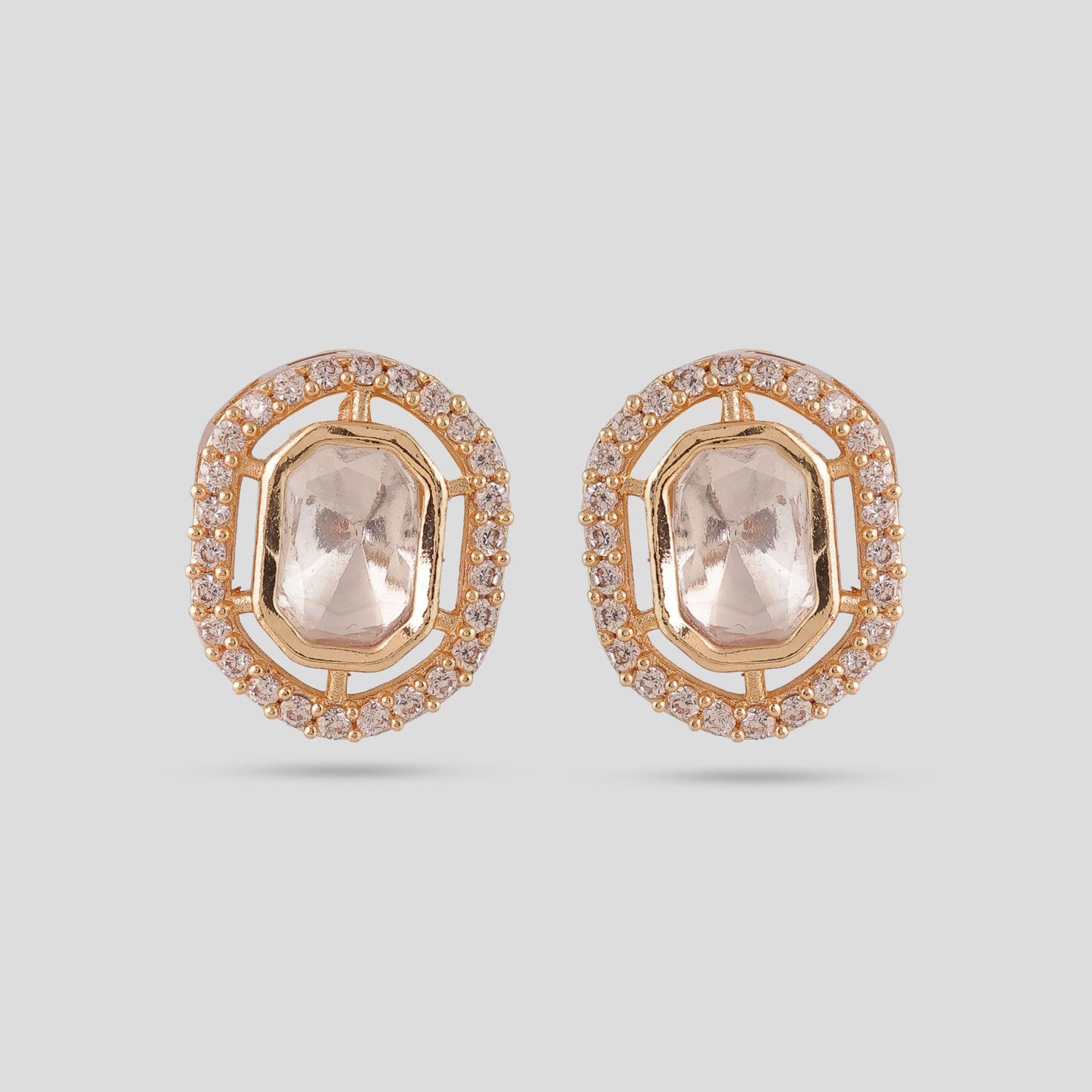 Double String Polki Pendent Set