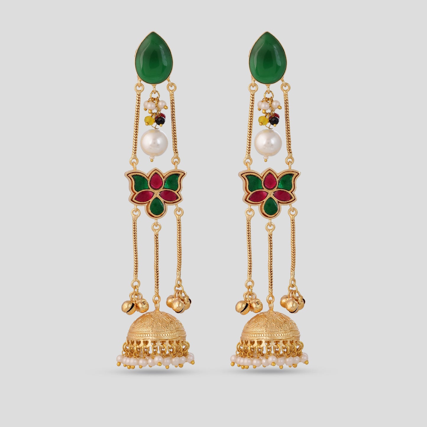 Kashmiri Earrings with Jhumki