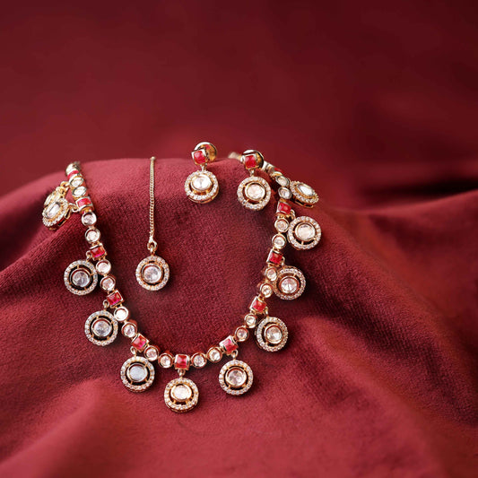 Cocktail Glam Mozenite Multi Circle Pendant