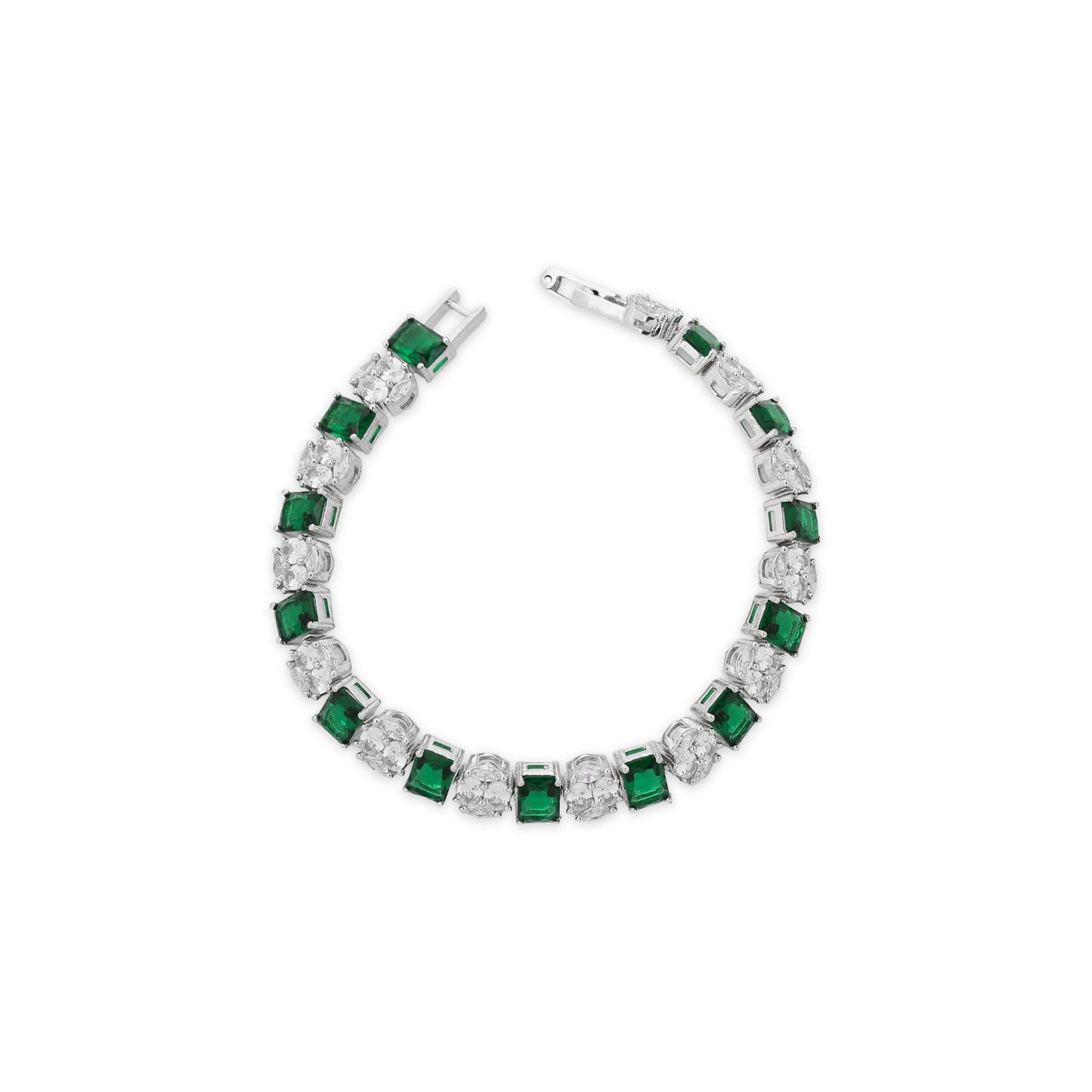 Diamond Chain Bracelet with Gem Accents