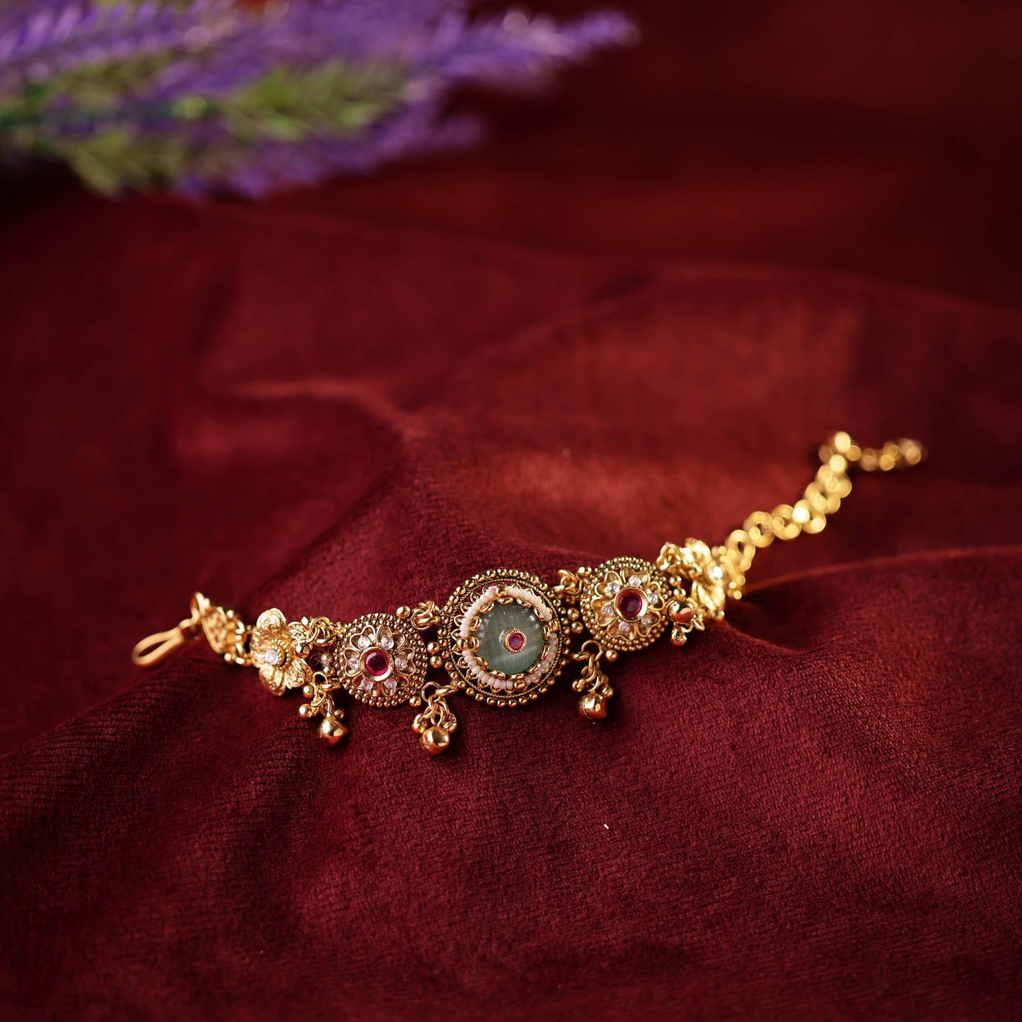 Traditional Floral Chain Bracelet