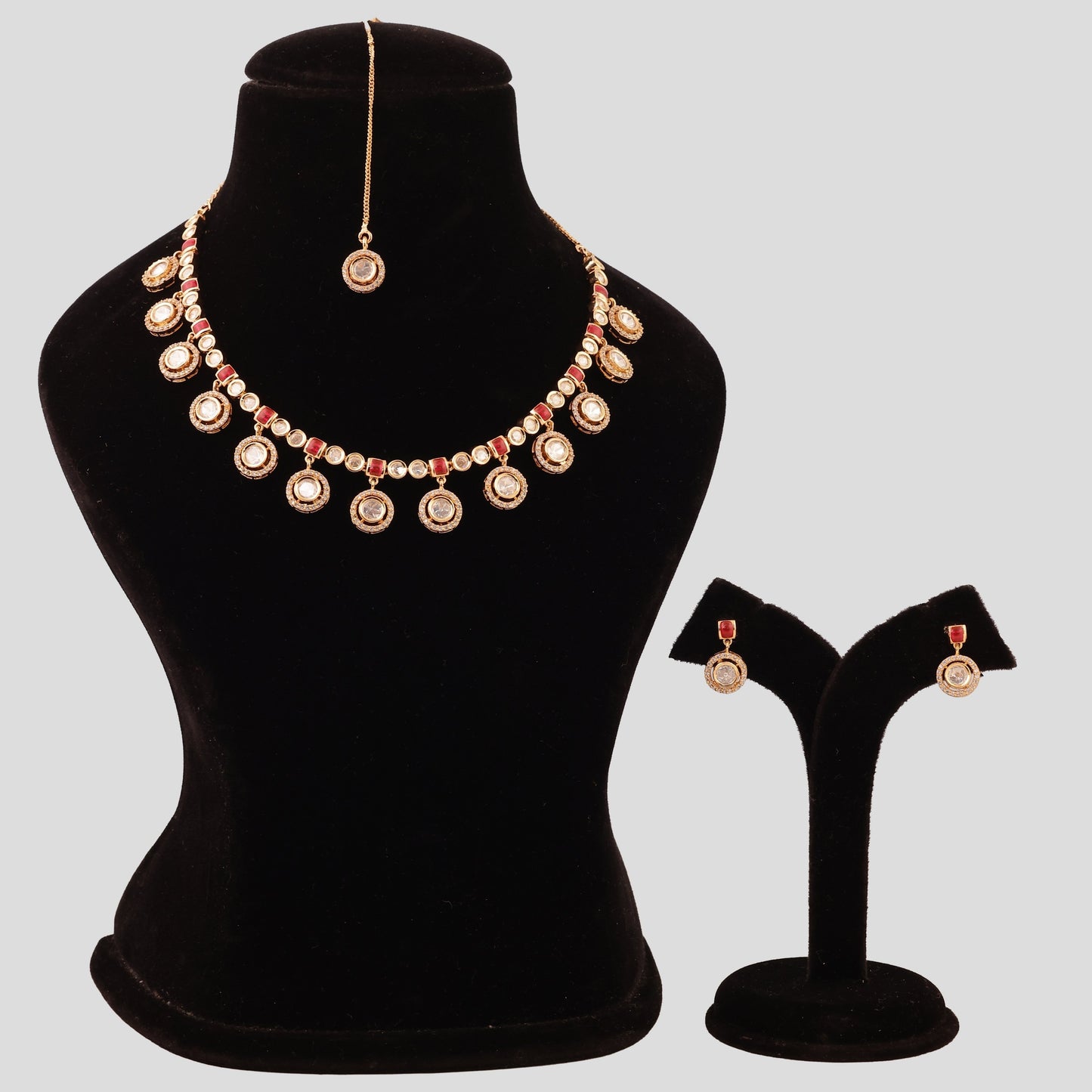 Moissanite Polki Necklace