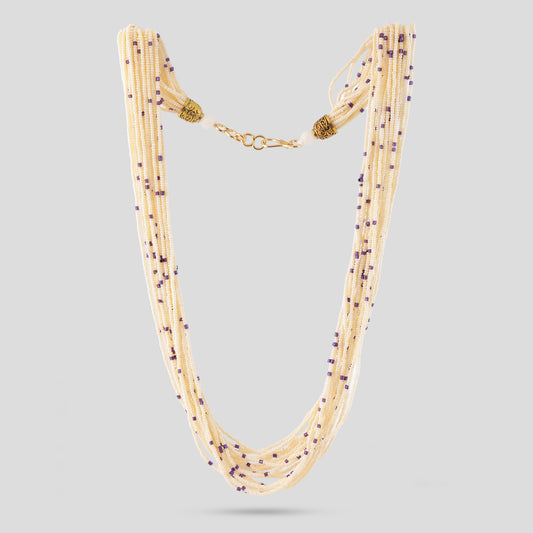 Cocktail Glam Fine Beads Multilayer Necklace