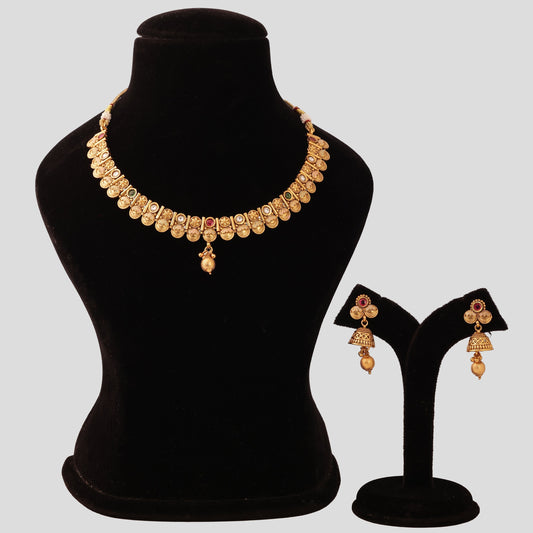 Heritage Polki & Coloured Stone Necklace