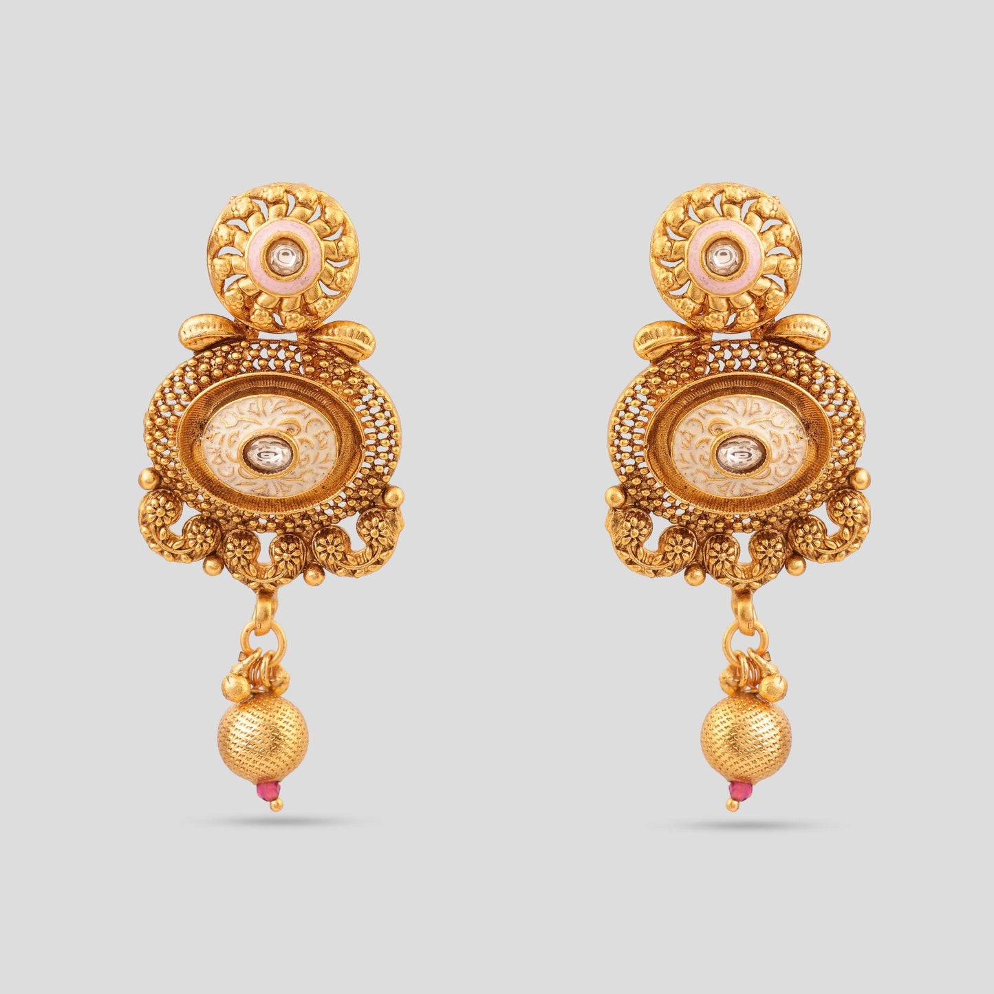 Enamel Polki Heritage Necklace