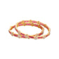 Diamond Flower Ruby Bangle