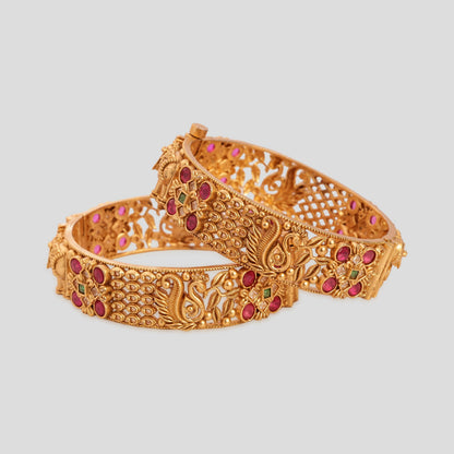 Antique Gold Traditional Bangles