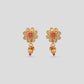 Bridal Bloom Choker in Dull Gold with Beads