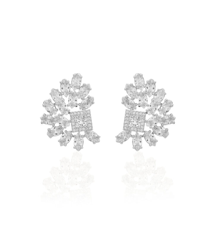 Frostfire Petal Earrings