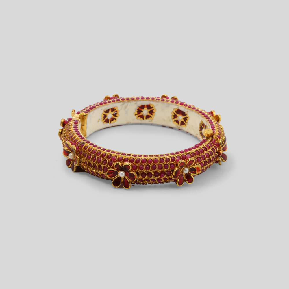 Crimson Petal Heritage Bangle - Image 2