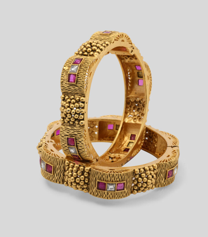 Golden Heritage Bloom Bangles