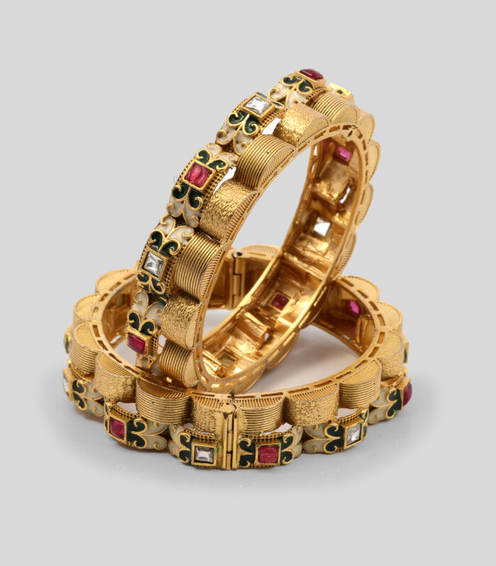 Gilded Garden Motif Bangles