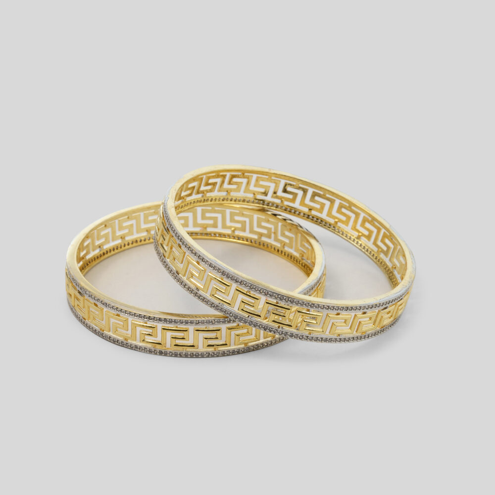 Aegean Echo Gold Bangles - Image 2