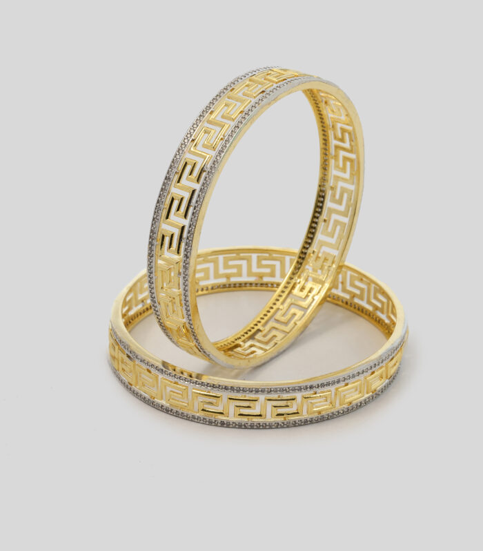 Aegean Echo Gold Bangles