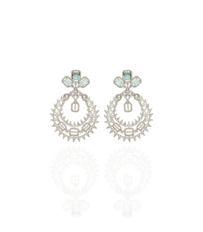 Ice Halo Cascade Earrings