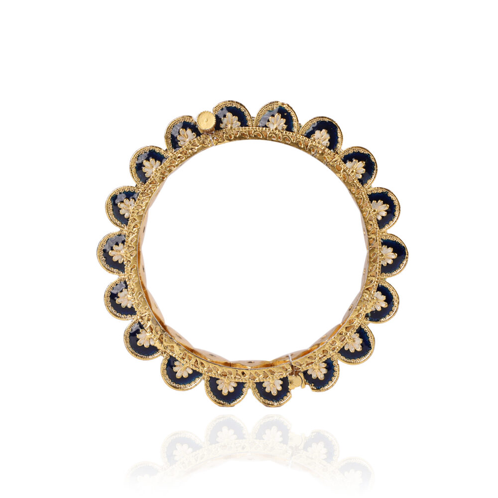 Midnight Bloom Cerulean Bangles - Image 2