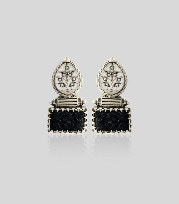 Ebony Bloom Relic Studs