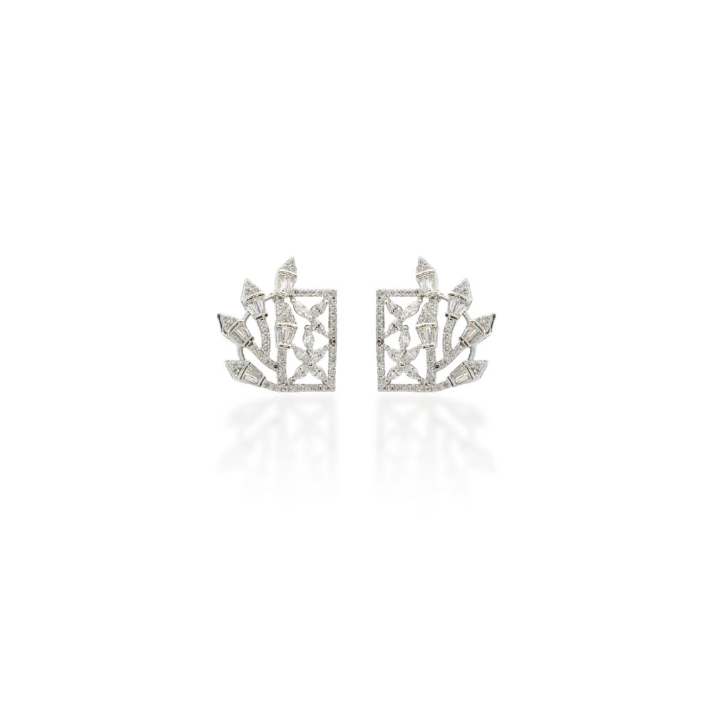 Frostbloom Lattice Earrings