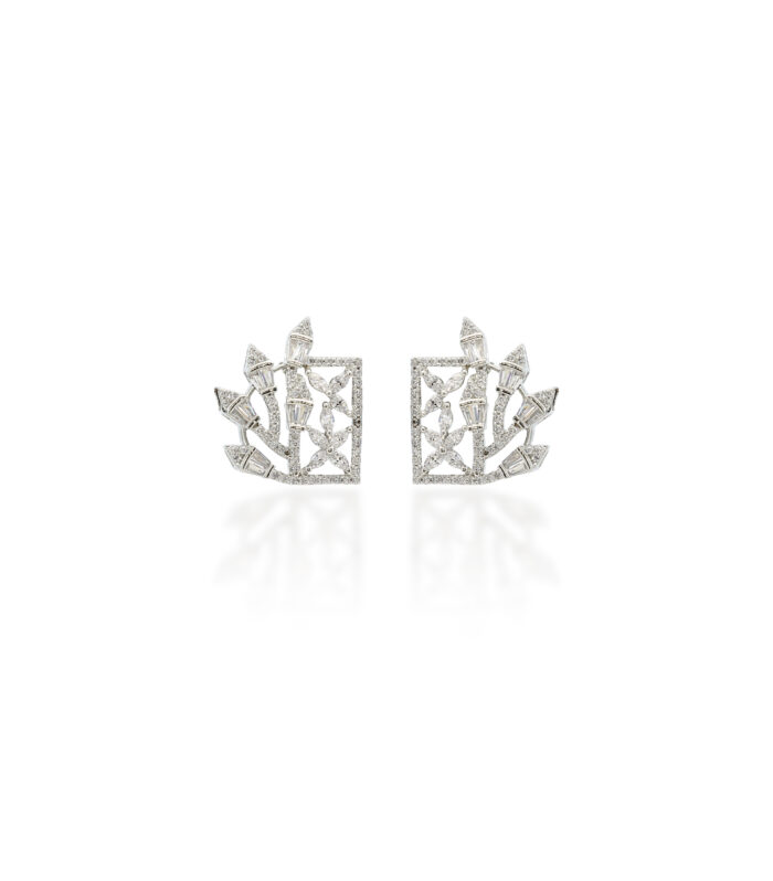 Frostbloom Lattice Earrings